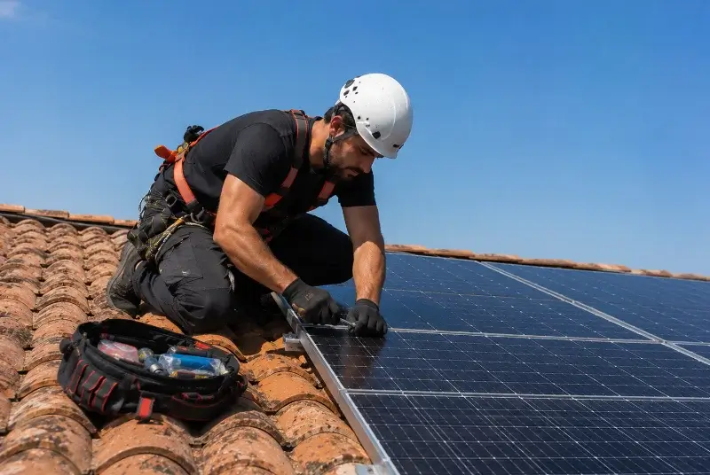Maintenance et monitoring de panneaux solaires à Espenel